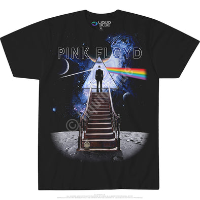 Pink Floyd Stairway to the Moon Black Athletic T-Shirt