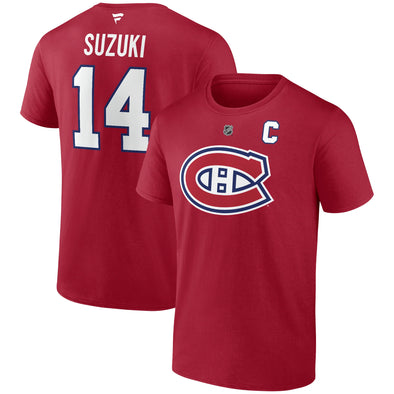 Fanatics Montreal Canadiens Nick Suzuki T-Shirt - Adult - Red
