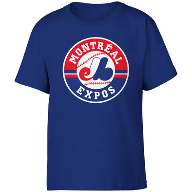 Expos Team Logo T-Shirt - Youth - Blue