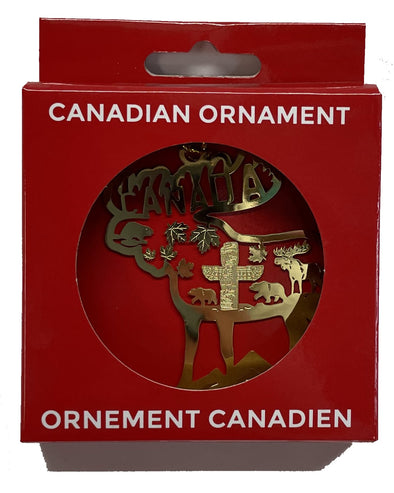 Christmas Canadian  Ornaments Moose - Accessories