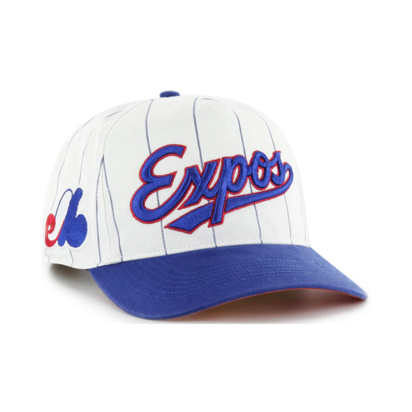 Montreal Expos Team '47 HITCH Pinstrip Adjustable Adult Baseball Cap - White