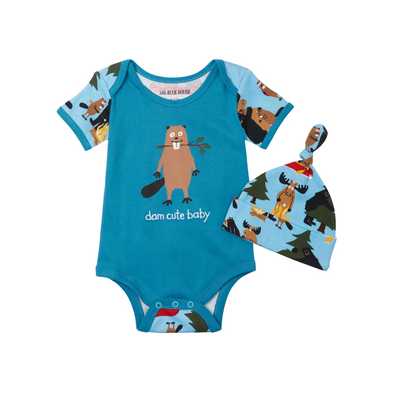 Little Blue House by Hatley Infant Romper Life in the Wild - Baby -Blue