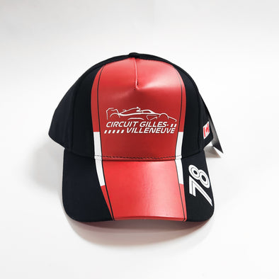 Circuit Gilles Villeneuve - Race Car Cap- black and red