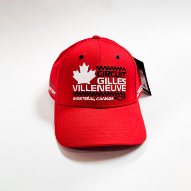 Circuit Gilles Villeneuve - Montreal Canada Baseball Cap -Red