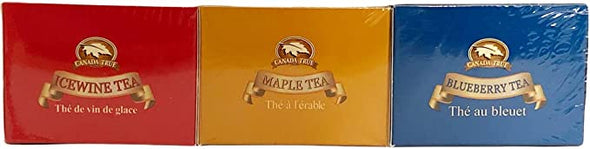 Canada True Tea Selection Blueberry Tea/ Maple Tea/ Ice-Wine Tea 3 Pack 20g Each