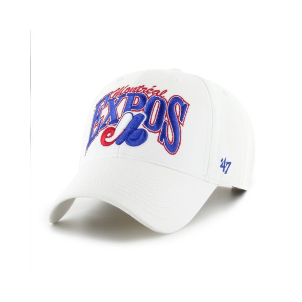 Montreal Expos Team '47 MVP Adjustable Adult Snapback Baseball Cap - White