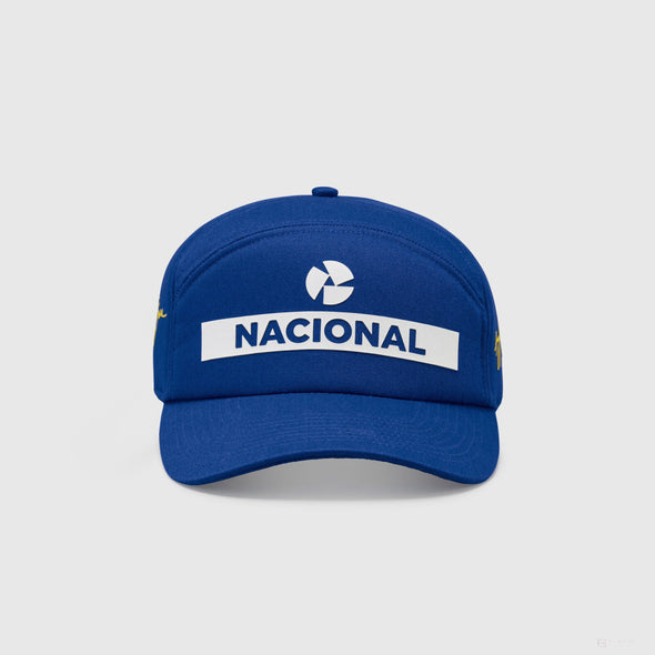 Ayrton Senna Replica Nacional Baseball Hat- Blue with Gift Bag