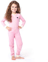 KIDS Little Blue House by Hatley Pink Bear Bum Union Suit - Kids - Pink