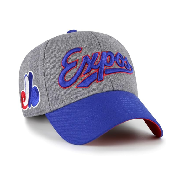 Montreal Expos Team '47 MVP Adjustable Adult Baseball Cap - Grey MIN01