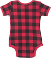 Little Blue House by Hatley Infant Romper Plaid Moose - Baby - Red