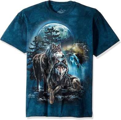 The Mountain Wolf Lookout T-shirt - Adult - Blue