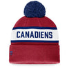 Fanatics NHL® Montreal Canadiens Cuff Pom Pom Knit Beanie - One Size - Adult - Red and Navy