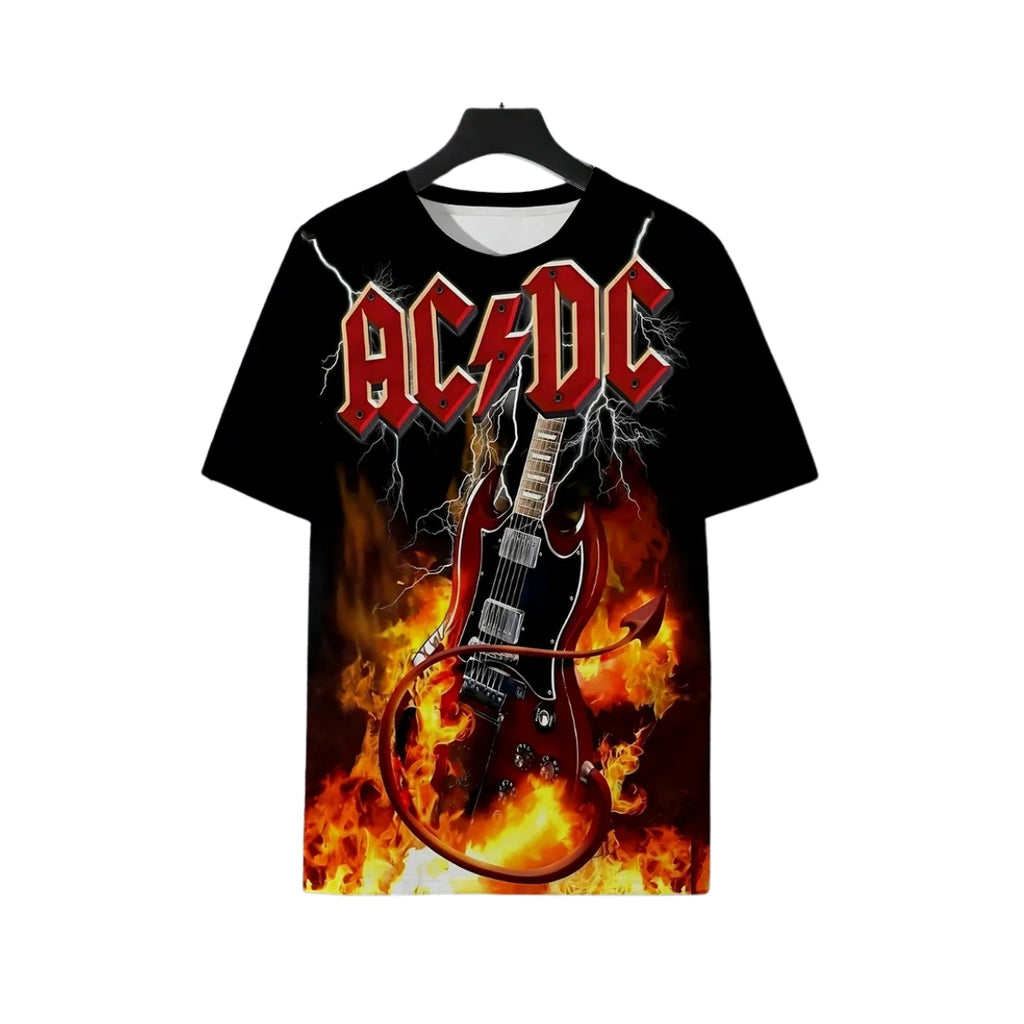 AC / DC Thunderstruck Black Adult T-shirt - Black – Boutique