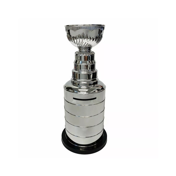 Authentic NHL Stanley Cup Chrome 14 inch Coin Bank - Silver