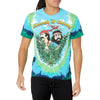 Cheech & Chong Field Of Dreams Tie-Dye Adult T-Shirt - Blue