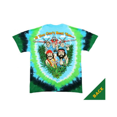 Cheech & Chong Field Of Dreams Tie-Dye Adult T-Shirt - Blue