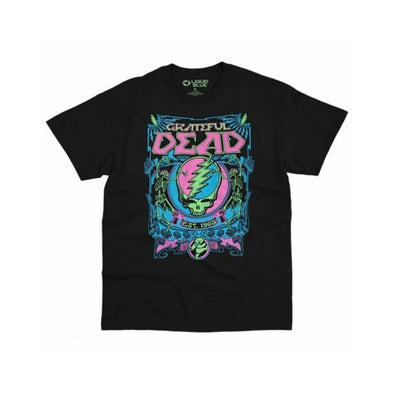 Grateful Dead SYF BlackLight Adult T-Shirt - Black