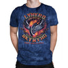 Lynyrd Skynyrd Big Wheels Adult - T-Shirt - Liquid Blue