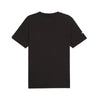 Black t-shirt on a white background