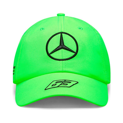 Mercedes AMG Petronas F1™ Team George Russell British GP Dad Baseball Adult Cap - Neon Green