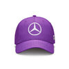 Mercedes AMG Petronas F1 Lewis Hamilton Adult Baseball Cap - Withe / Black / Lime / Red / Purple