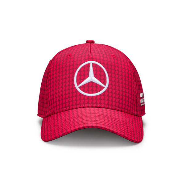 Mercedes AMG Petronas F1 Lewis Hamilton Adult Baseball Cap - Withe / Black / Lime / Red / Purple