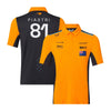 McLaren F1 Men Oscar Piastri Team Drivers Men Polo Shirt - Papaya