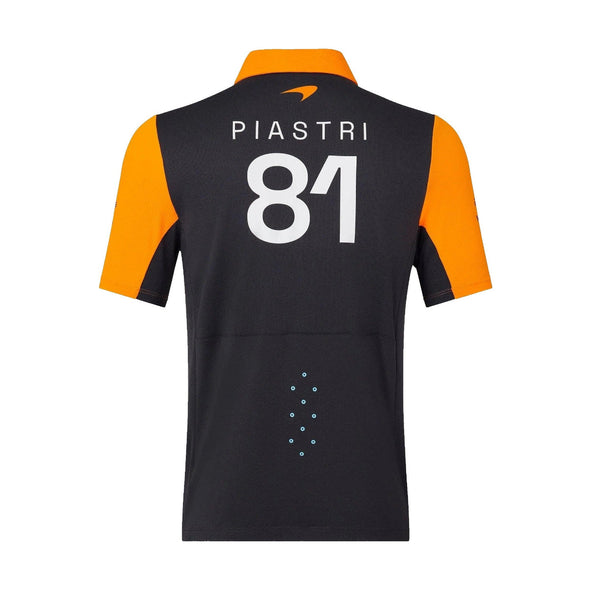 McLaren F1 Men Oscar Piastri Team Drivers Men Polo Shirt - Papaya