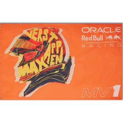 Red Bull Racing F1™ Team Max Verstappen Helmet Big Flag - Orange