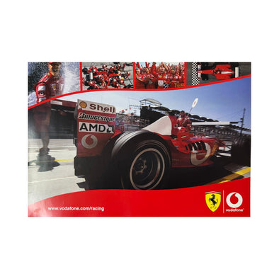 Scuderia Ferrari F1™ Team Poster Pits Car - Red