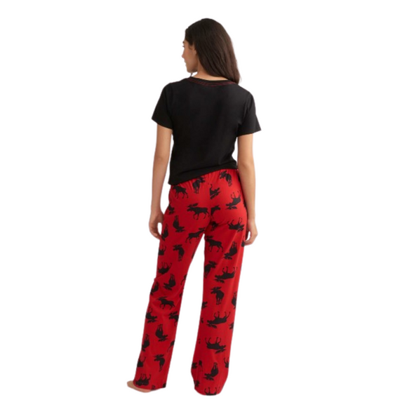 Little Blue House by Hatley Moose on Red Pajama Pants Women Red Boutique Legende
