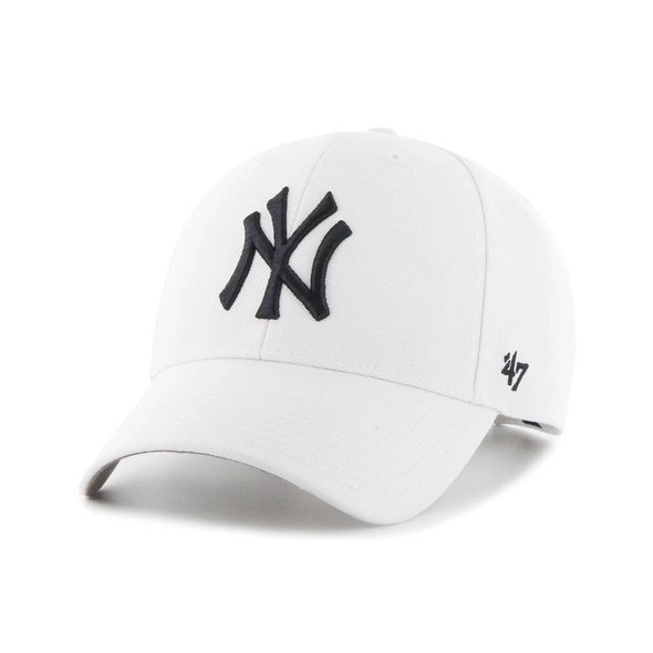 NEW YORK YANKEES '47 MVP Adjustable Adult Snapback Baseball Cap - White