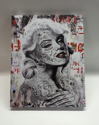 CANVAS Art Marilyn Monroe Inspired Paint - Accessories