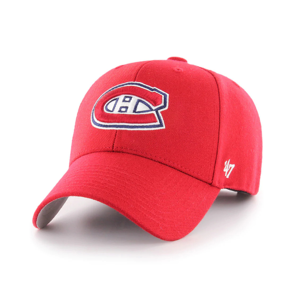 NHL® Montreal Canadiens Team '47 MVP Adjustable Adult Baseball Cap - Red / Navy Blue