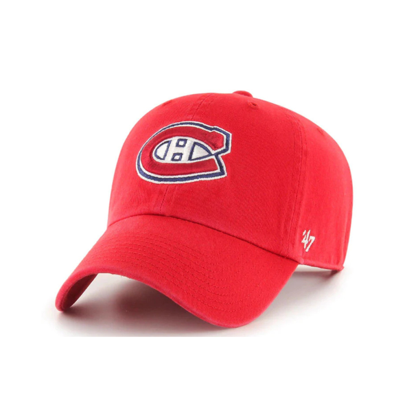 NHL® Montreal Canadiens Team '47  Clean Up Adjustable Adult Baseball Cap - Red