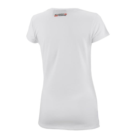 Scuderia Ferrari V-Neck t-shirt - Women - White