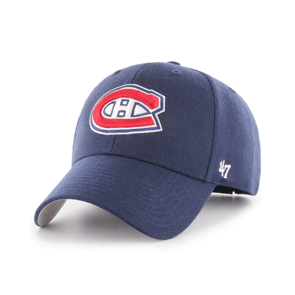 NHL® Montreal Canadiens Team '47 MVP Adjustable Adult Baseball Cap - Red / Navy Blue