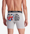 Little Blue House by Hatley Boxer Briefs The Puck Stops Here - Men - Grey