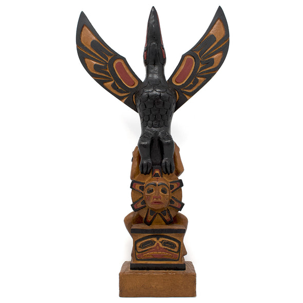 American Native Totem Raven Stealing Sun 18"