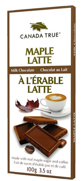 Canada True Maple Latte Milk Chocolate Bar 100g