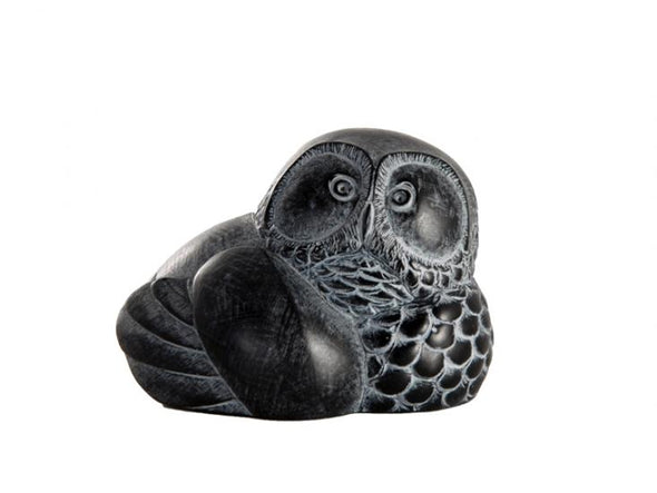 Native Inuit Art Owl Sculpture