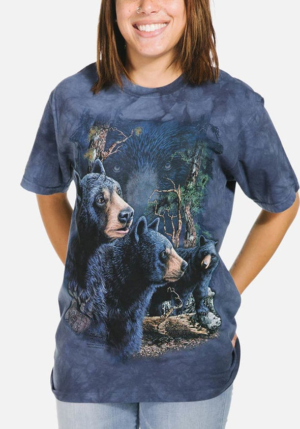 The Mountain Find 13 Black Bears T-shirt - Adult - Blue