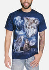 The Mountain Wolves of the Storm T-shirt - Adult - Blue