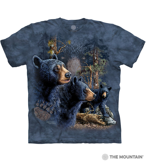 The Mountain Find 13 Black Bears T-shirt - Adult - Blue