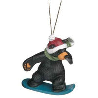 Christmas Ornaments - Bear Snowboarder