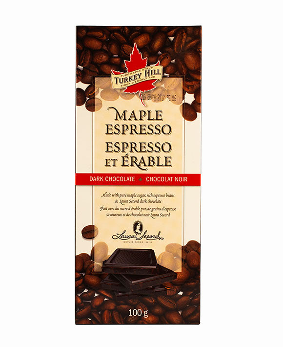 Turkey Hill Maple Espresso Dark Chocolate Bar 100g