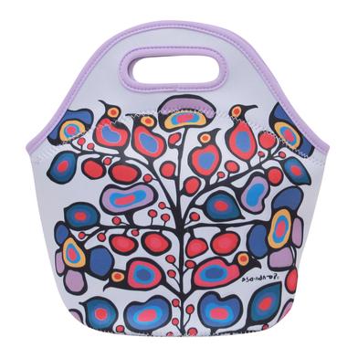 Floral Insulated Lunch Bag by Norval Morrisseau