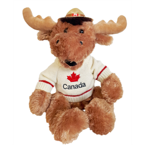 Happy Moose w/Hat and Sweater Canada