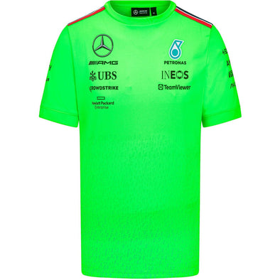 2023 Mercedes AMG Petronas F1™ Team Driver Set Up T-Shirt - Men - Volt Green