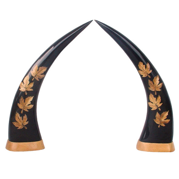 First Nation Hand Carved Horn Buffalo
